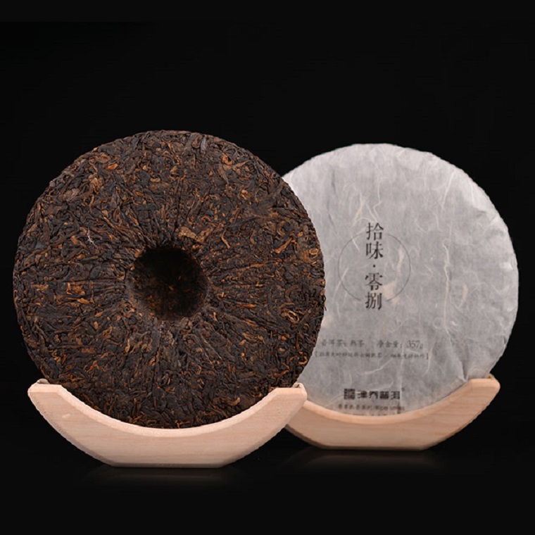 2015年拾味·零捌 熟茶 357g/饼